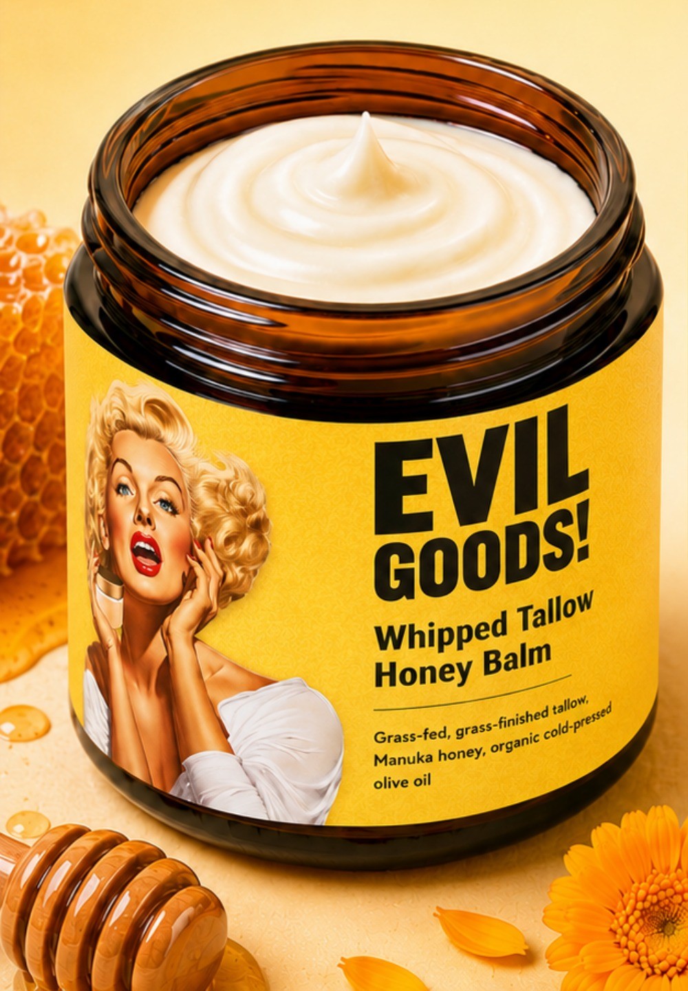 Crema de Sebo de Res Evil Goods™ con Miel de Manuka