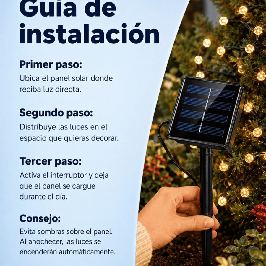 Luces Navideñas Solares NaviSolar