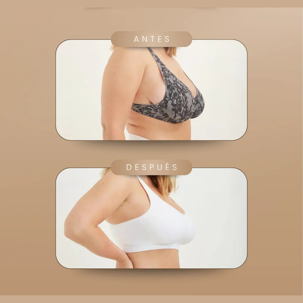 Antes y después: brasier con aro vs brasier sin costuras