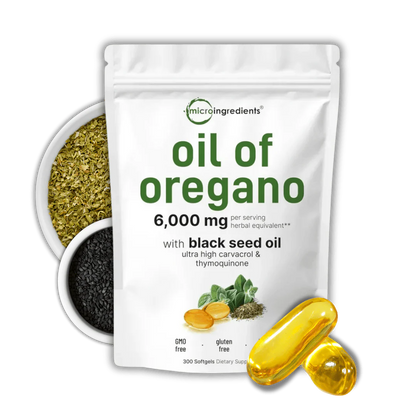 OregaFort Aceite de Orégano con Semilla Negra 6000 mg